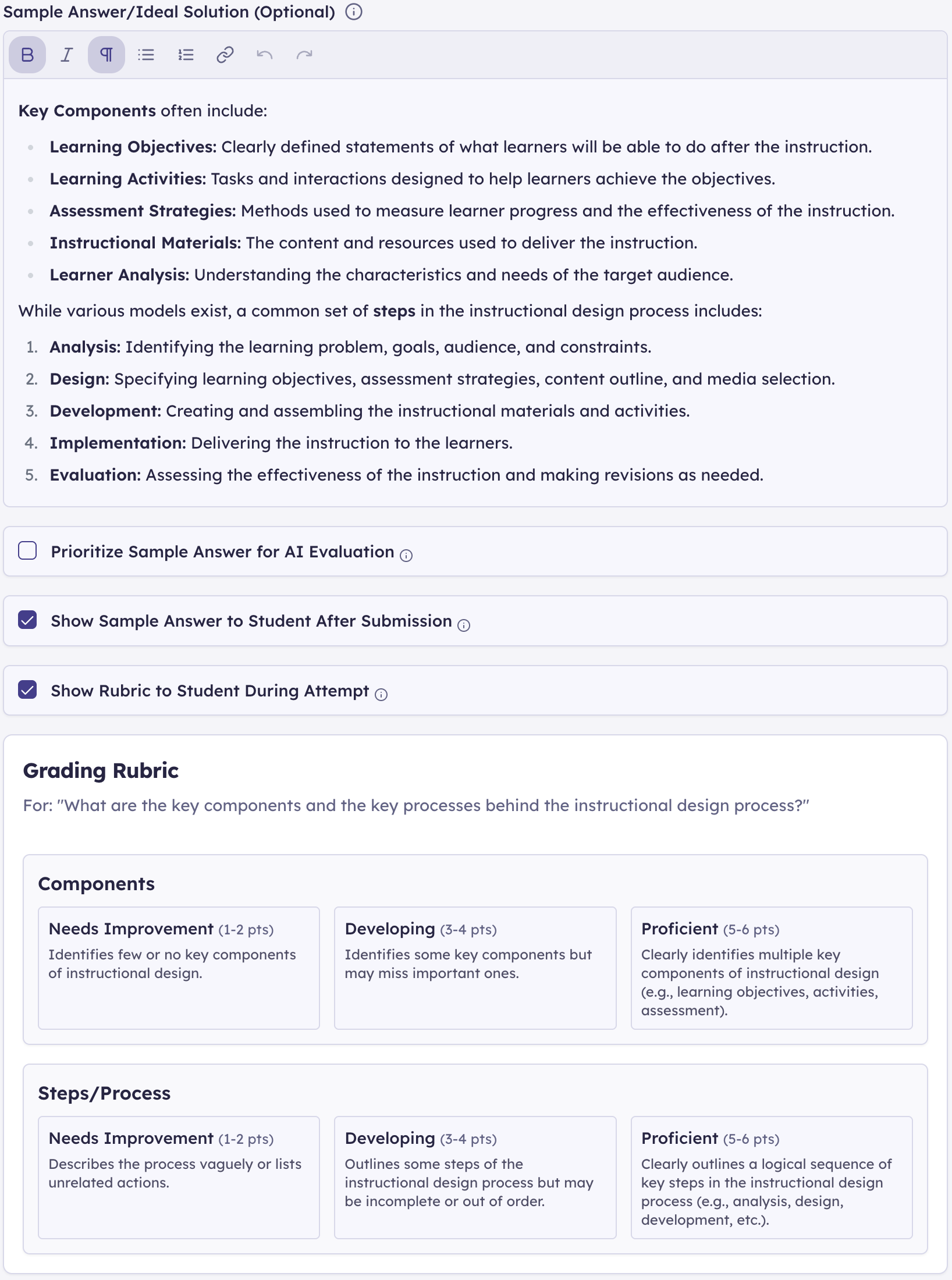 Your Evaluation, Your Rules: Sample Answers vs. Rubrics